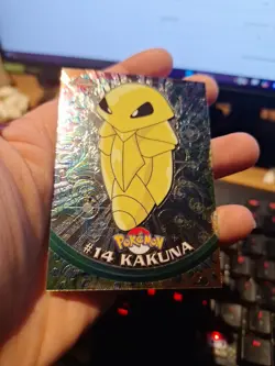 Kakuna #14 Pokemon Topps Chrome Spectra Holo Foil TV Animation NM Vintage - Image 2