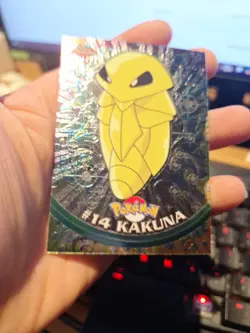 Kakuna #14 Pokemon Topps Chrome Spectra Holo Foil TV Animation NM Vintage - Image 3