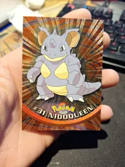 Nidoqueen #31 Pokemon Topps TV Animation Holo Foil NM Black Logo Vintage - Image 1
