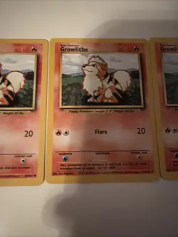 Pokemon Base Set Growlithe 28/102 NM/LP Lot of 4 for price of 1!! - Image 3