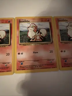 Pokemon Base Set Growlithe 28/102 NM/LP Lot of 4 for price of 1!! - Image 4