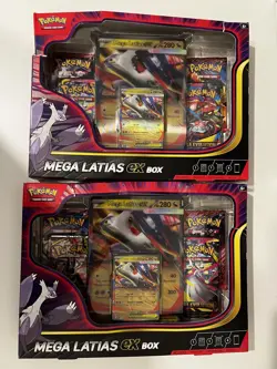 2x Pokemon TCG: Mega Latias ex Box Mega Evolutions-Destined Rivals Damaged Boxes - Image 1