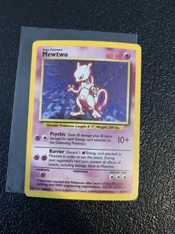 Pokemon TCG Mewtwo Base Set 10/102 Holo 1999-2000 Wizards Base Set Copyright... - Image 1