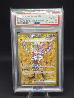 PSA 8 CINDERACE EX #163 BLACK STAR PROMO 2024 POKEMON SVP EN-SV TERAPAGOS ex UPC - Image 1