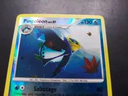 Pokemon - Empoleon 26/127 Rare Reverse Holo Platinum Base Set French - Image 4
