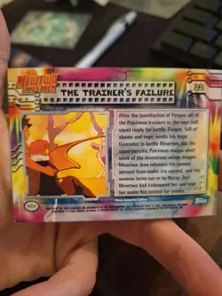 The Trainer’s Failure #22 - Pokemon Topps Mewtwo Strikes Back Holo Blue Logo NM - Image 2