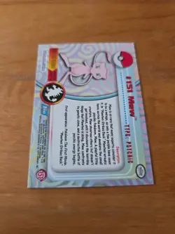 2000 Topps Pokemon TV Animation Edition Series 3 Non Holo #151 Mew - Image 2