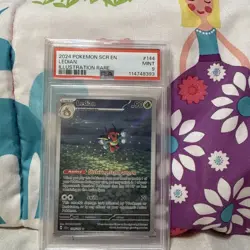 2024 Pokemon SV Stellar Crown SCR EN Ledian #144/142 PSA 8 - Image 1