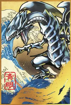 Yu-Gi-Oh! 25th Anniversary Ukiyoe Blue-Eyes White Dragon Stamp Set Limited Japan - Image 5