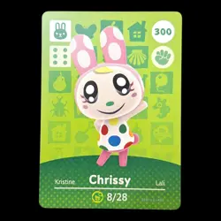 Chrissy #300 - Amiibo Card - Animal Crossing Series 3 - Authentic Nintendo - Image 1