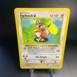 Farfetch'd 027/102 Base Set (Shadowless) Vintage Pokemon Card WOTC | LP-MP - Image 1