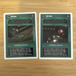 Luke Seeker And Han Seeker Star Wars Decipher Ccg Lot 2 Cards White Border LP - Image 1