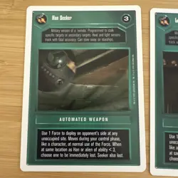 Luke Seeker And Han Seeker Star Wars Decipher Ccg Lot 2 Cards White Border LP - Image 2