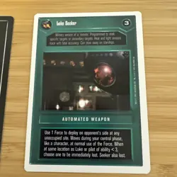 Luke Seeker And Han Seeker Star Wars Decipher Ccg Lot 2 Cards White Border LP - Image 4