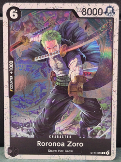 Roronoa Zoro ST14-013 Pirate Foil The Best Vol 2 One Piece PRB-02 Near Mint Card - Image 1