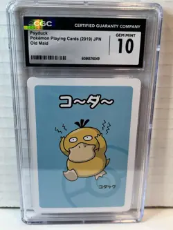 2019 POKEMON PLAYING CARDS JAPANESE PSYDUCK OLD MAID CGC 10 GEM MINT - Image 1