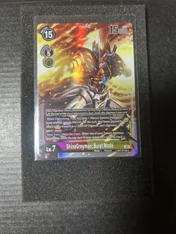 Digimon Card Game ShineGreymon: Burst Mode BT13-020 SR Versus Royal Knights NM - Image 1