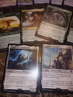18 Card Lot MTG Lord Of The Rings Rare Uncommon Common Unplayed Frodo Sam Pippen - Image 4
