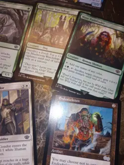 18 Card Lot MTG Lord Of The Rings Rare Uncommon Common Unplayed Frodo Sam Pippen - Image 5