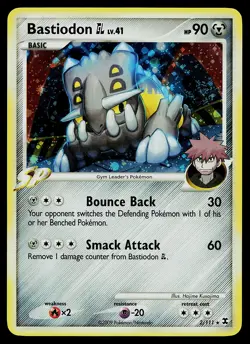 Pokemon Card - Bastiodon GL Rising Rivals 2/111 Holo Rare - Image 1
