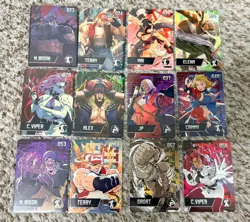 12 - Street Fighter 6 Booster Pack Amiibo Cards Capcom Sagat - M.Bison - Cammy - Image 1
