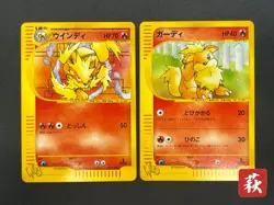 [No Import Duty (US)] Arcanine Growlithe Web 006/048 023/048 2Set Pokemon Card - Image 1