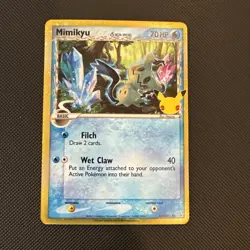 Pokemon TCG Mimikyu SWSH136 Black Star Promo Cards Pokemon Celebrations 25th NM - Image 1