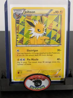 Pokemon Card 2013 JOLTEON BW91 Rare Holo Black Star Promo Black & White NM - Image 1