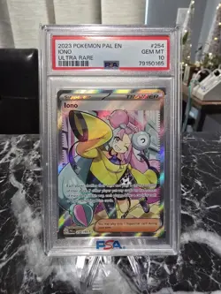 Pokemon TCG Iono Scarlet & Violet Paldea Evolved Ultra Rare Card 254/193 PSA 10 - Image 1