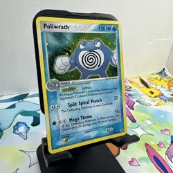 Poliwrath 11/112 EX FireRed & LeafGreen Holo Rare Pokemon Card TCG Holographic - Image 2