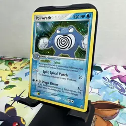 Poliwrath 11/112 EX FireRed & LeafGreen Holo Rare Pokemon Card TCG Holographic - Image 3