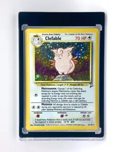 Clefable 5/130 Base Set 2 Holo Unlimited Holo Rare Pokemon Card WOTC - Image 1
