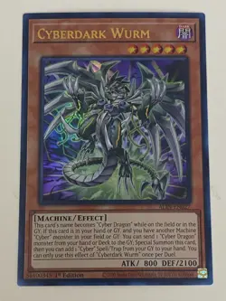Yugioh - Cyberdark Wurm x 3 - 1st Edition Ultra Rare NM - Free Holo Card - Image 2