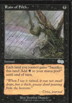 Urza's Saga #151 Rain of Filth - Image 1