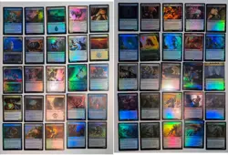 Magic the Gathering 50 Holo Foil bulk lot mixed set NO DUPLICATES Used MTG FL304 - Image 1