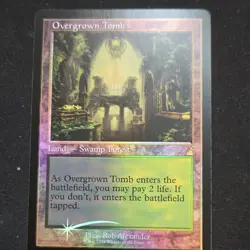 Magic: The Gathering Overgrown Tomb Foil Rare Retro Frame Ravnica Remastered - Image 1