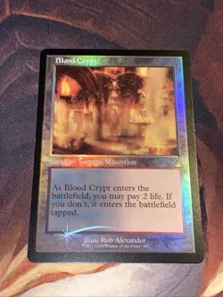 Blood Crypt X1 Mtg Ravnica Remastered Nm Foil Retro Frame - Image 1