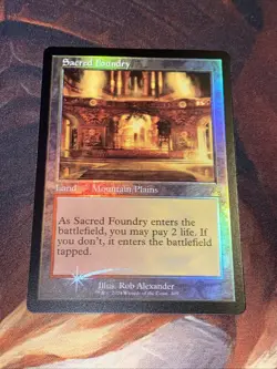 Sacred Foundry X1 Mtg Ravnica Remastered Nm Foil Retro Frame - Image 1