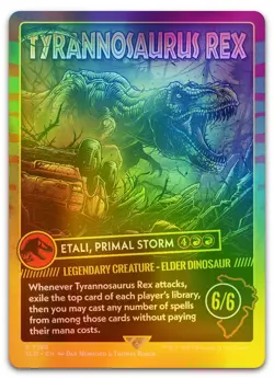 Tyrannosaurus Rex - Etali, Primal Storm (Rainbow Foil) #1389 NM Secret Lair Drop - Image 1
