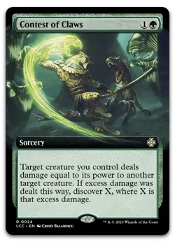 Contest of Claws (Extended Art) #24 (NM) Lost Caverns of Ixalan LCC Magic MTG - Image 1