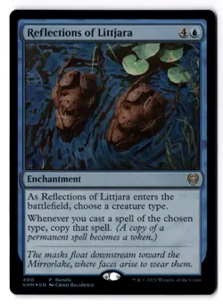 Reflections Of Littjara NM* FOIL PROMO Kaldheim ENGLISH 400 mtg -UnltdCards - Image 1