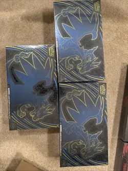 Pokemon Mega Charizard X Ex Ultra Premium Collection x3 Factory Sealed In Hand - Image 1