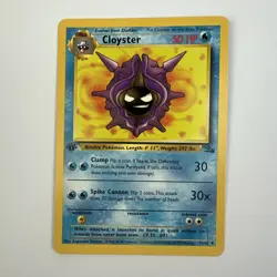 Cloyster 1st Edition Fossil 1999 Rare Non Holo Foil Pokemon Vintage # 32/62 - Image 1