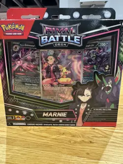 Pokemon TCG Sealed Rival Battle Deck Marnie's Morpeko SVP 206 Black Star Promo - Image 1