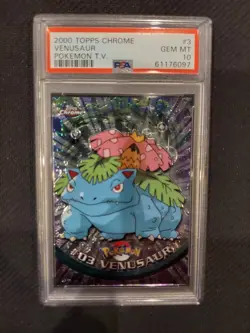PSA 10 Chrome Venusaur 2000 Topps Pokemon - Image 1