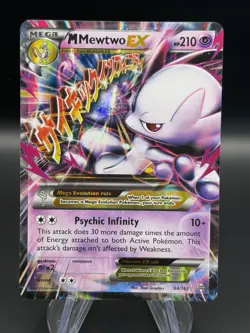 Pokemon TCG M Mewtwo EX (XY BREAKthrough 64/162) Ultra Rare NM - Image 1