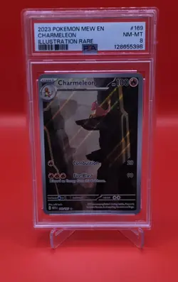 Pokemon TCG Charmeleon 169/165 Scarlet & Violet 151 English PSA 8 NM-MT NM-Mint - Image 1