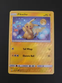 Pikachu 56/236 Sm- Unified Minds Set Reverse Holo Pokemon TCG 01 - Image 1