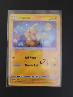 Pikachu 56/236 Sm- Unified Minds Set Reverse Holo Pokemon TCG 01 - Image 3