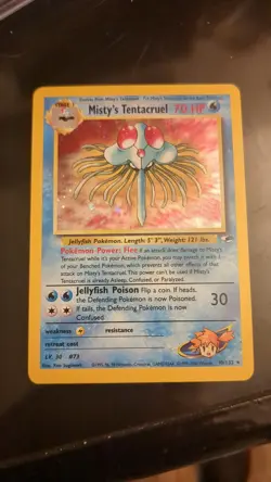 Misty's Tentacruel - 10/132 Gym Heros 2000 - Holo - WOTC Pokemon TCG - Image 2